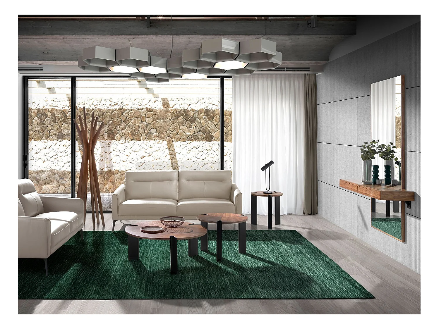 Wandspiegel Rechteckig Walnuss