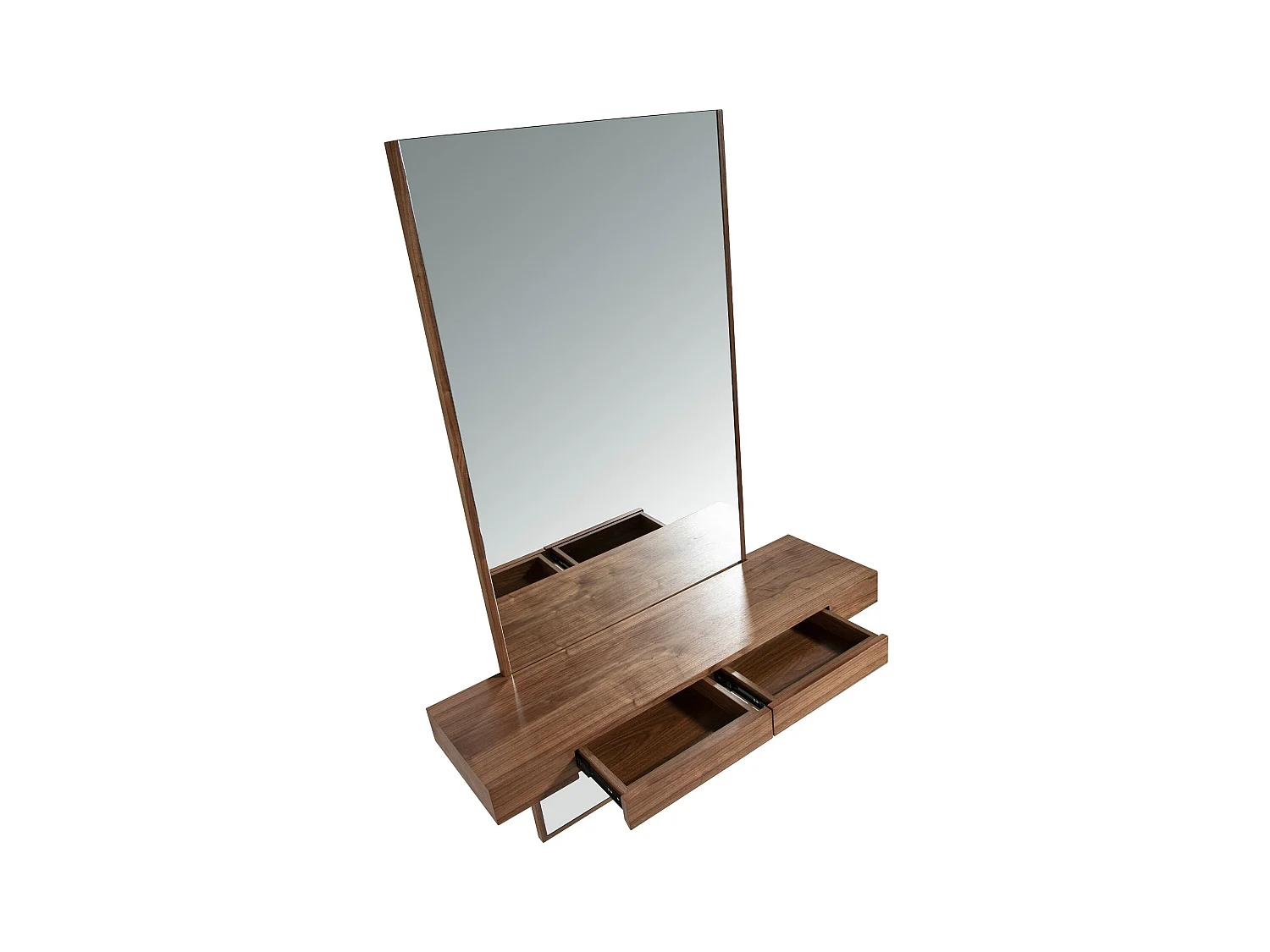 Wandspiegel Rechteckig Walnuss