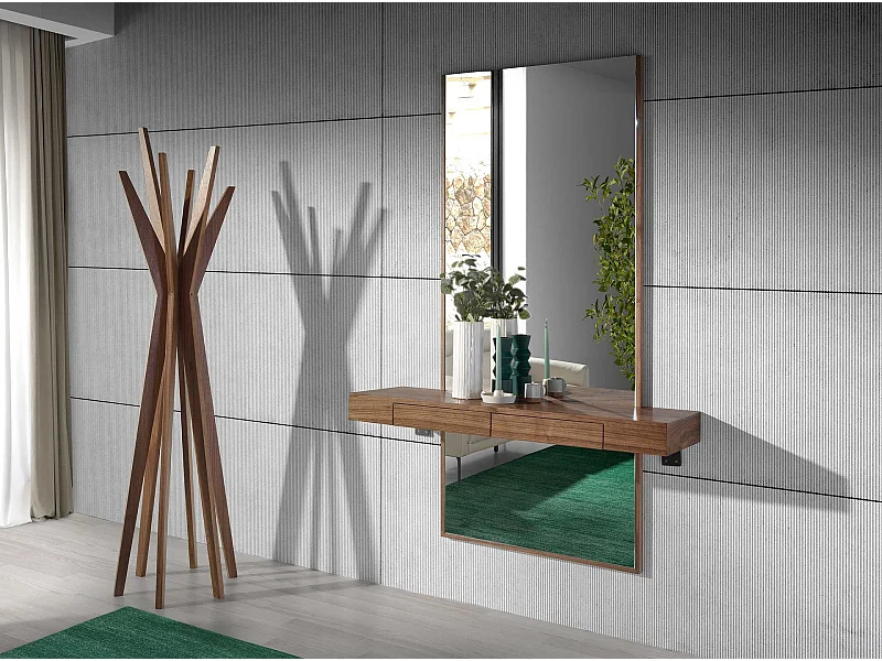 Miroir mural rectangulaire noyer 3235 ANGEL CERDA