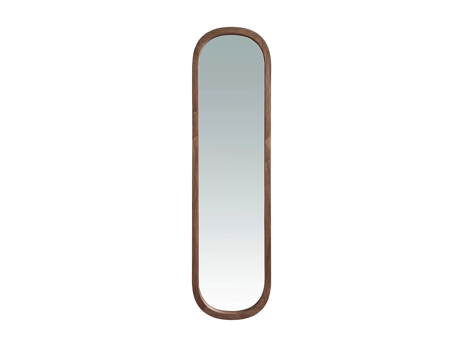 Owalne lustro ścienne z orzecha włoskiego 3234 ANGEL CERDA