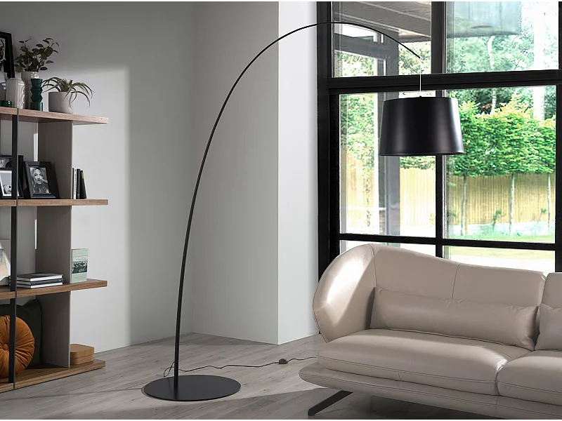 Stehlampe aus schwarzem Edelstahl  8064 ANGEL CERDA