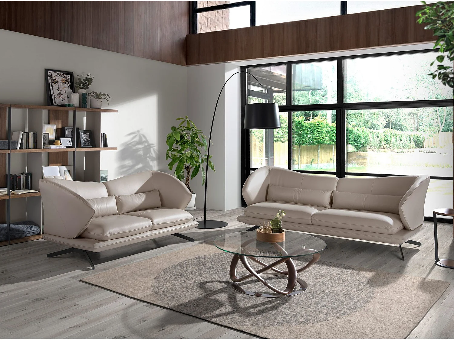 Lampadaire réglable en acier noir 8064 ANGEL CERDA