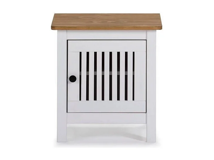 Nachtkastje Bruna - 46x35x49cm - Wit