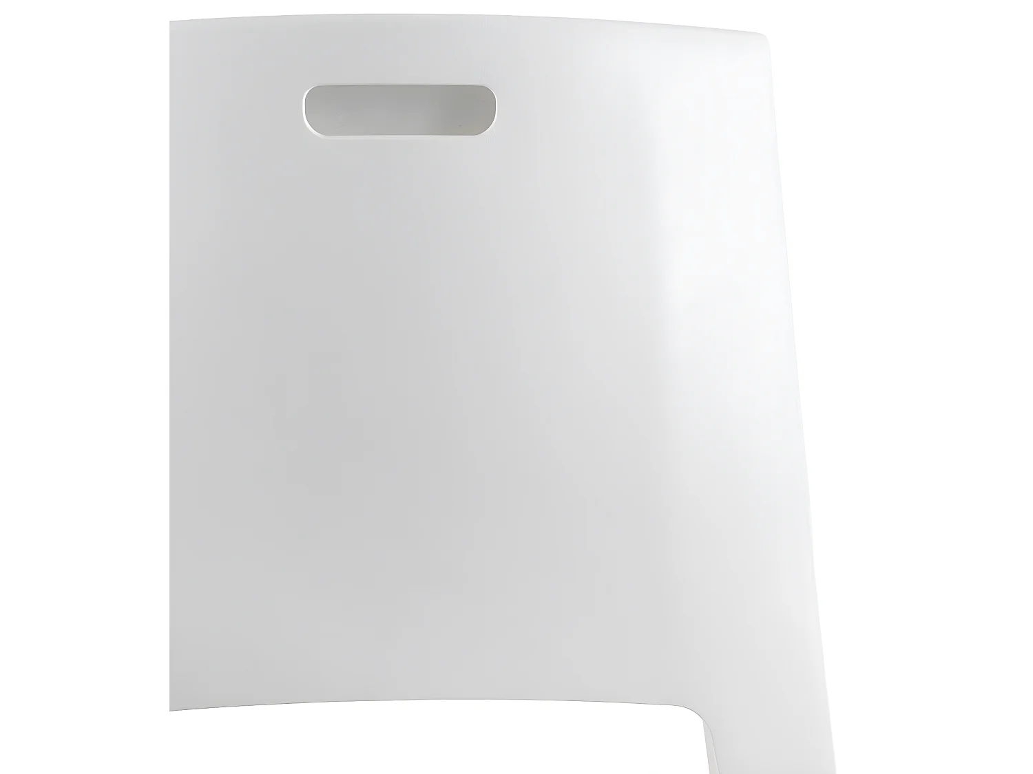 Lot de 12 chaises de jardin empilables en résine coloris Blanc - Longueur 67 x Profondeur 60 x Hauteur 82 cm