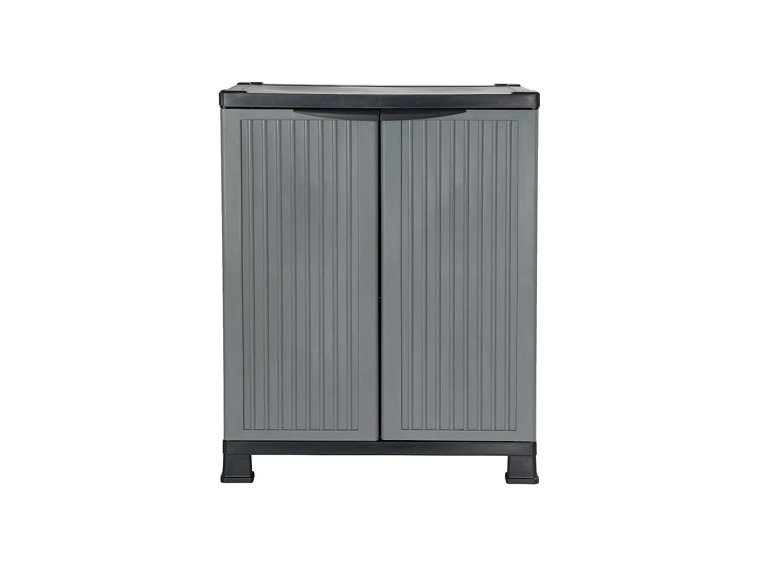 Armoire basse en résine pour extérieur avec 1 étagère 92x68x39cm 7house