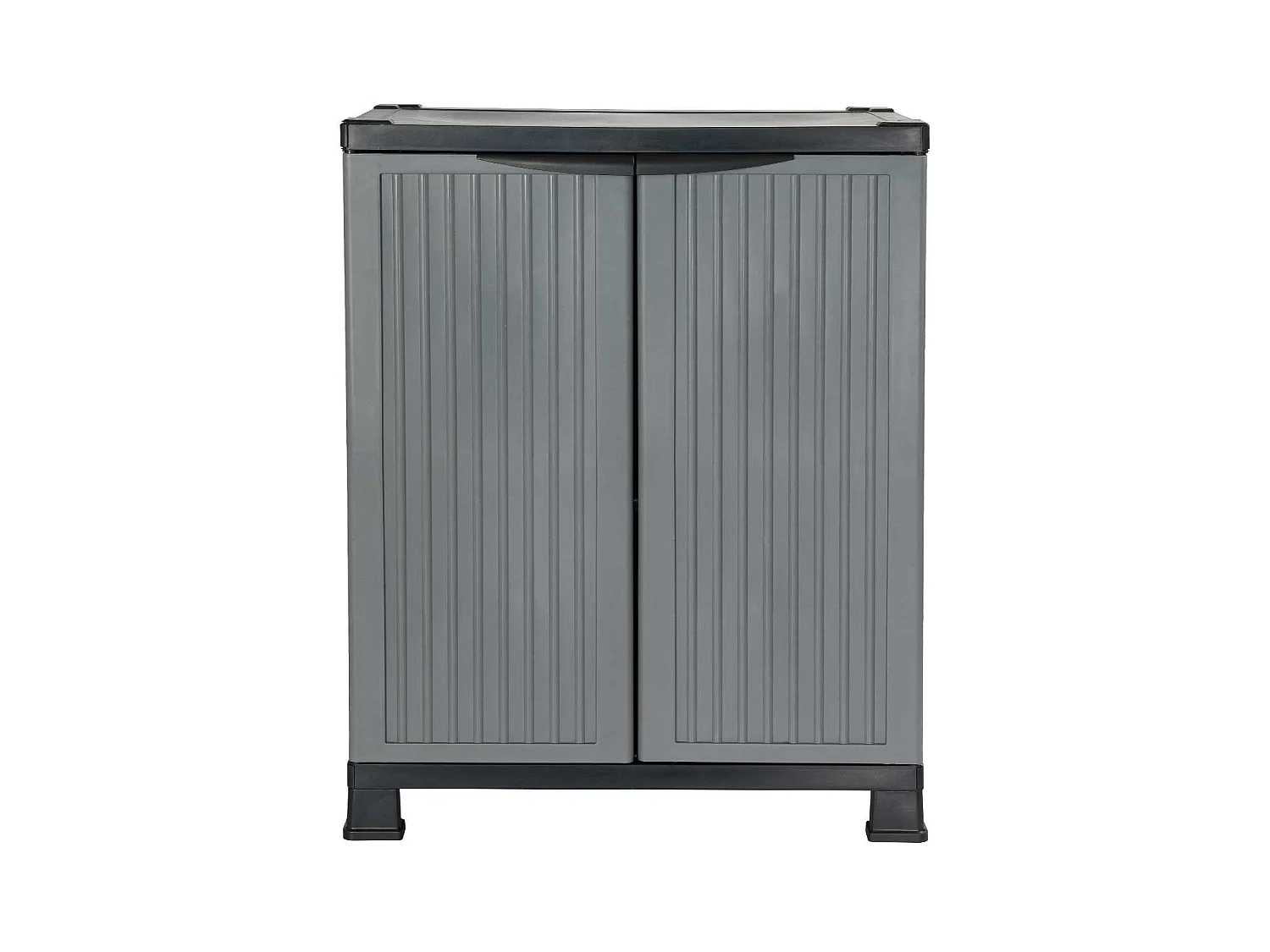 Armadio basso in resina per esterni con 1 ripiano 92x68x39cm 7house