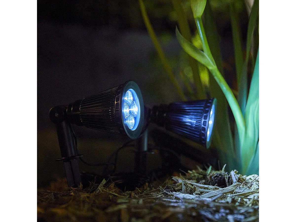 Spot solaire SPIKY Noir Plastique H42cm