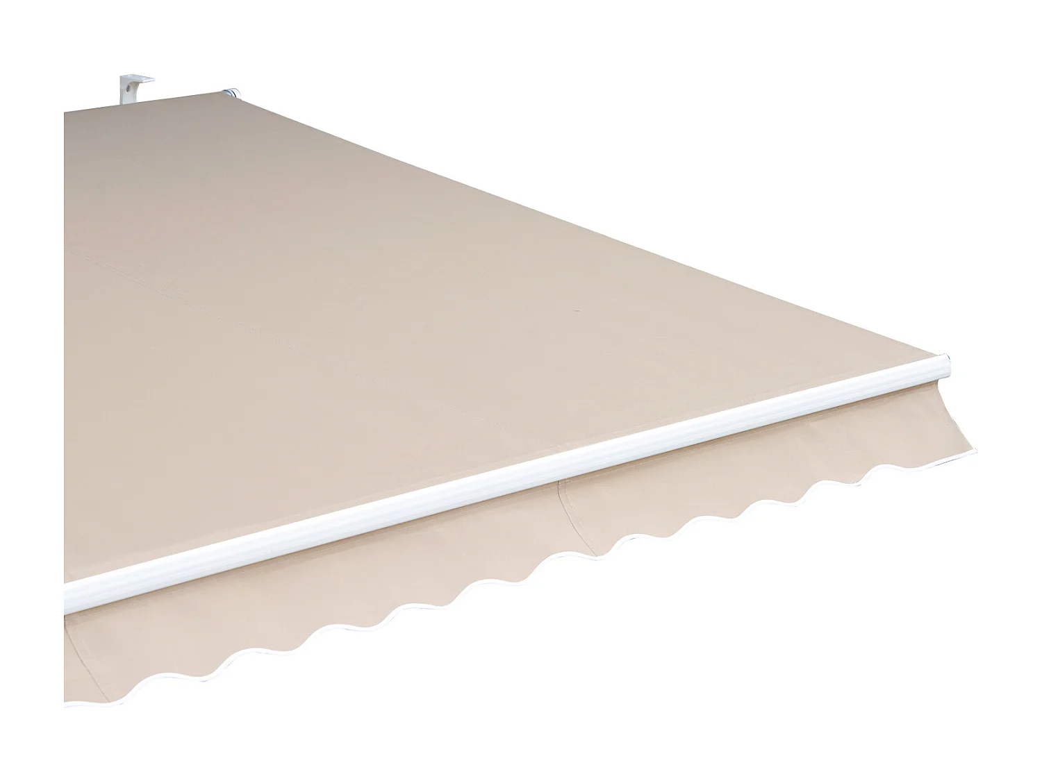 Toldo manual plegable crema 295x250 cm Outsunny