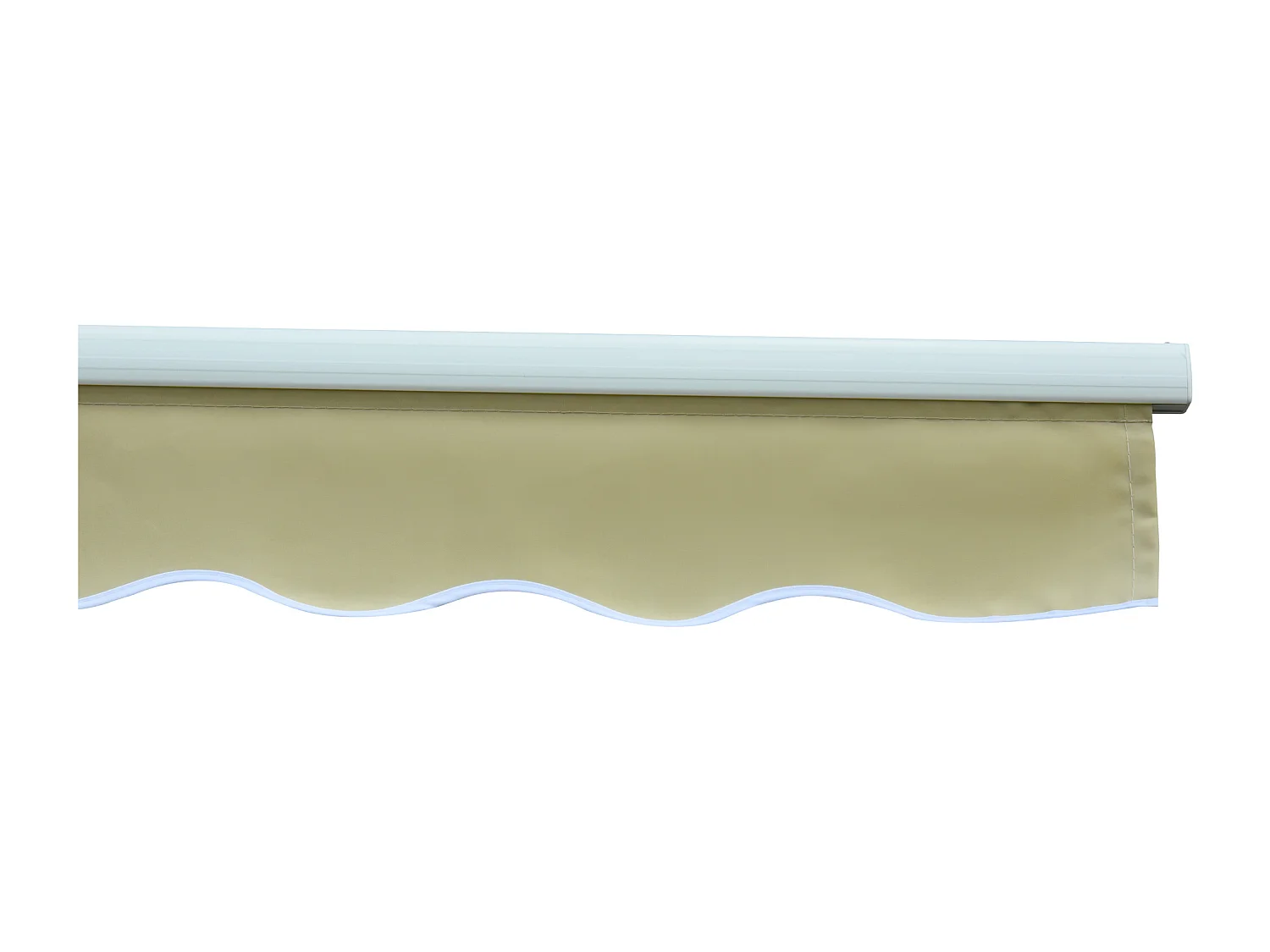 Toldo manual plegable crema 295x250 cm Outsunny