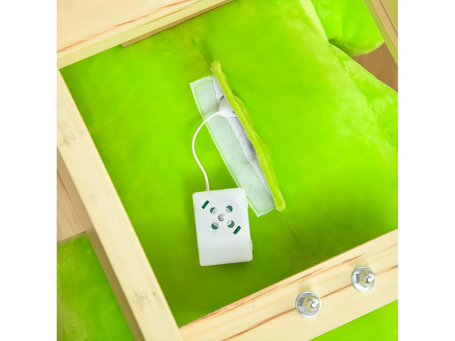 2 en 1 caballito balancín verde 60x32x52cm HOMCOM