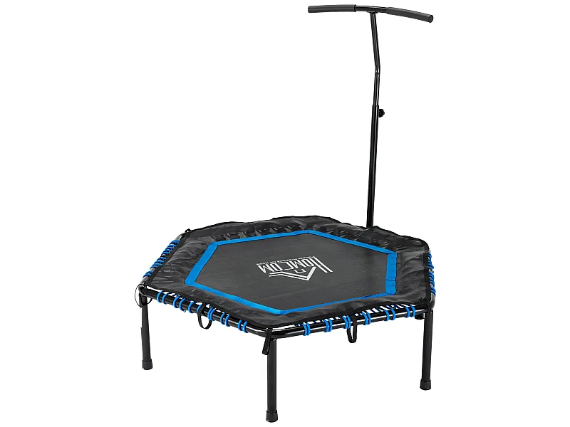 Trampolín de fitness azul 122x122x138 cm HOMCOM