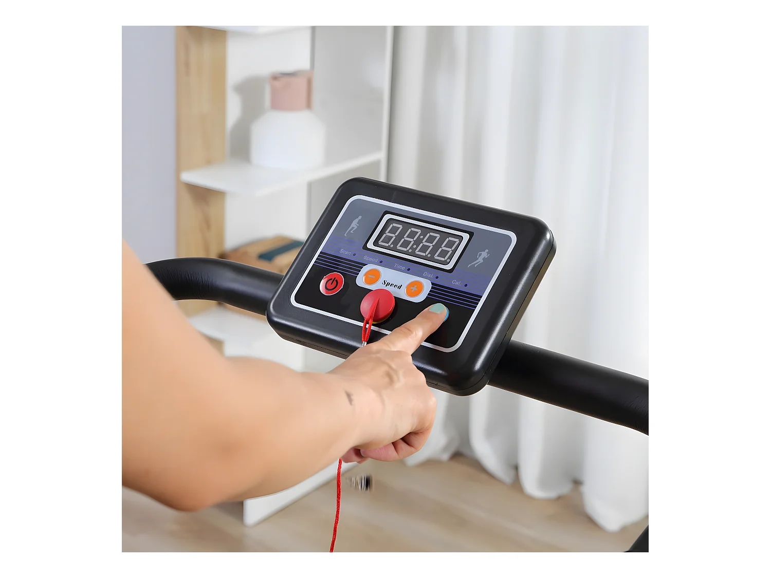 Cinta de correr negro y gris 120.5x60x116 cm HOMCOM