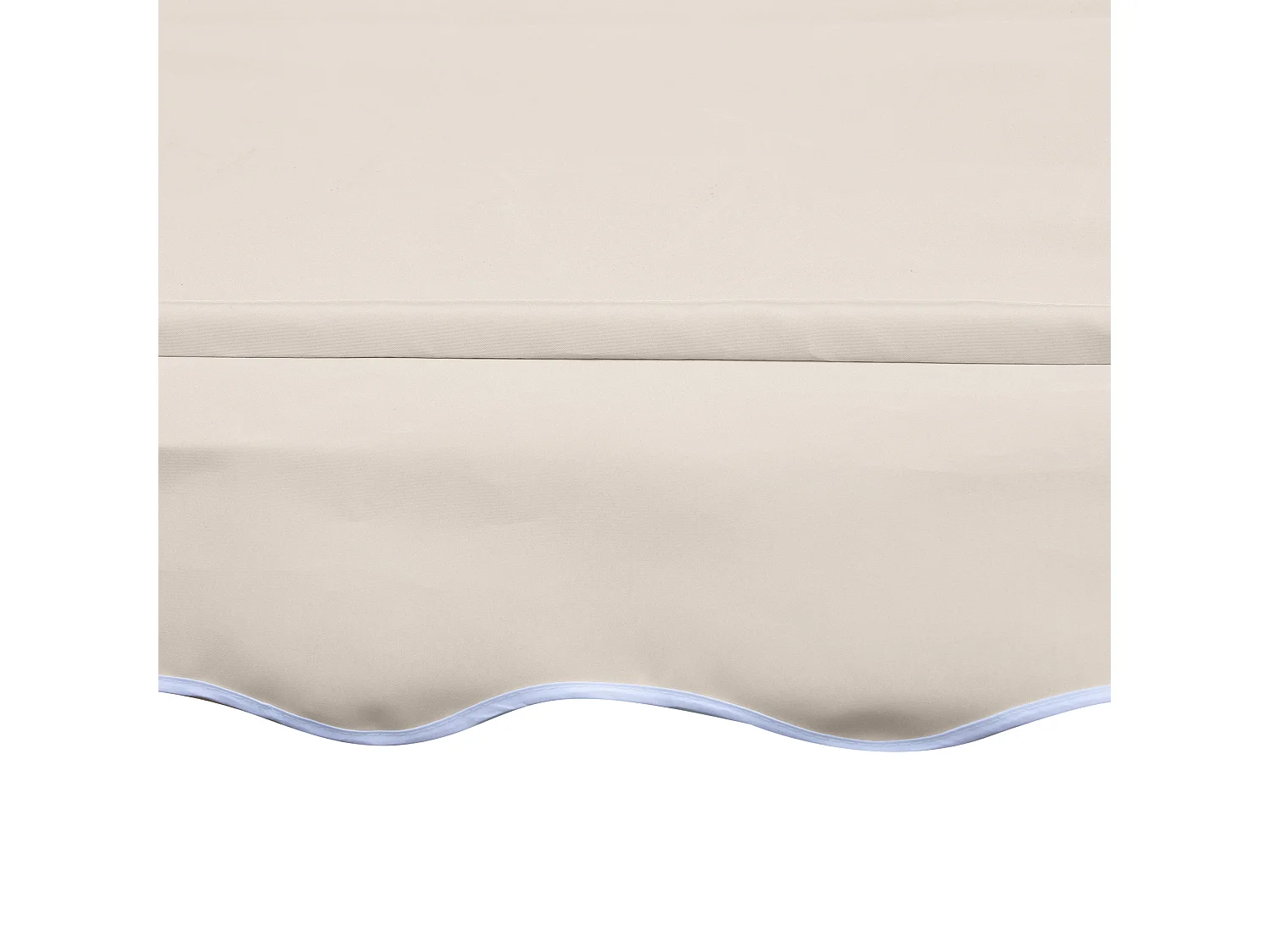 Toldo manual retráctil beige 400x120x280 cm Outsunny