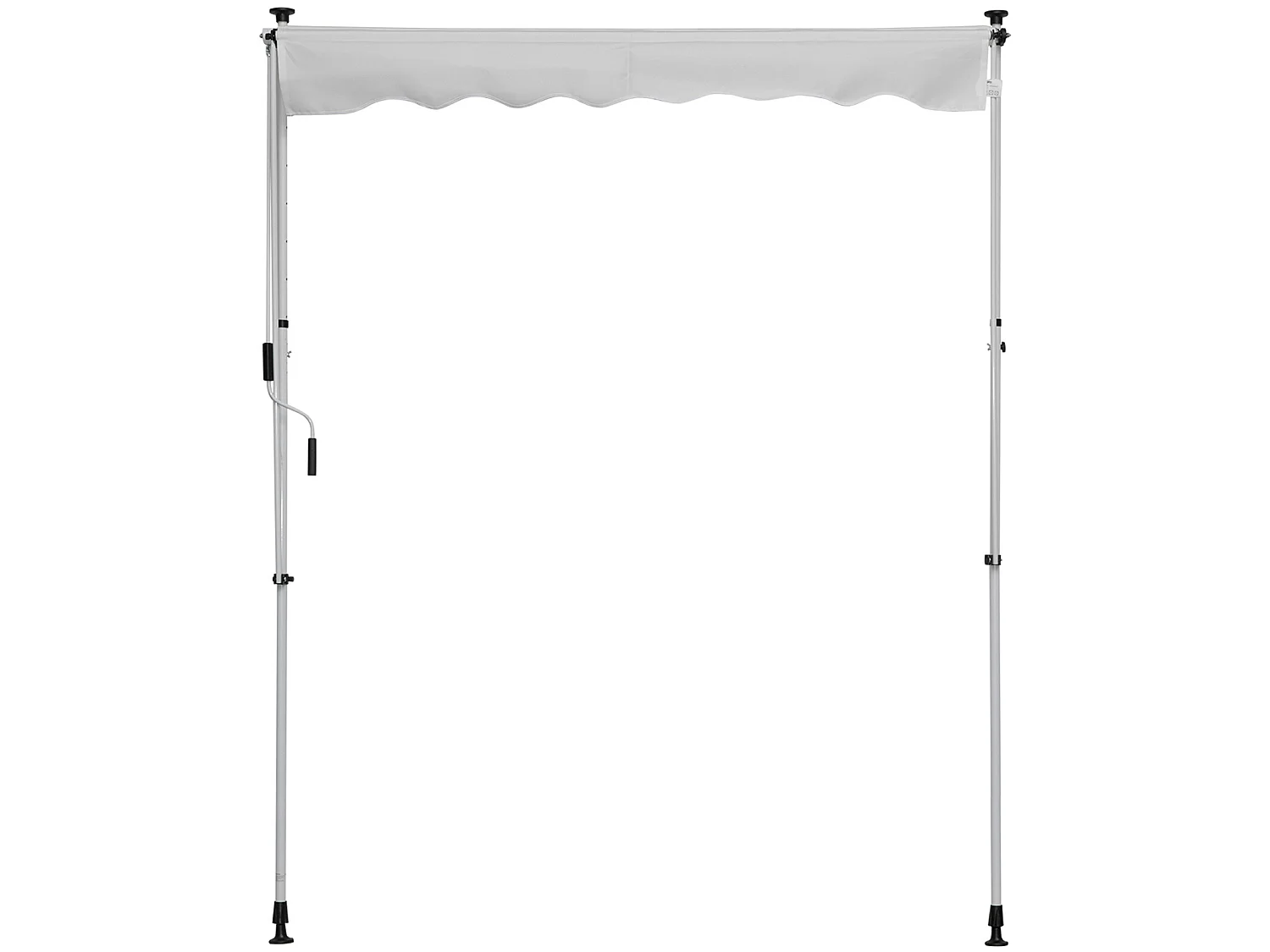 Toldo manual retráctil blanco 200x150x280 cm Outsunny