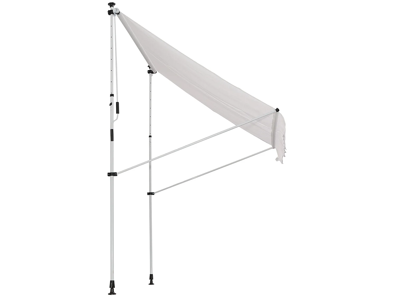 Toldo manual retráctil blanco 200x150x280 cm Outsunny