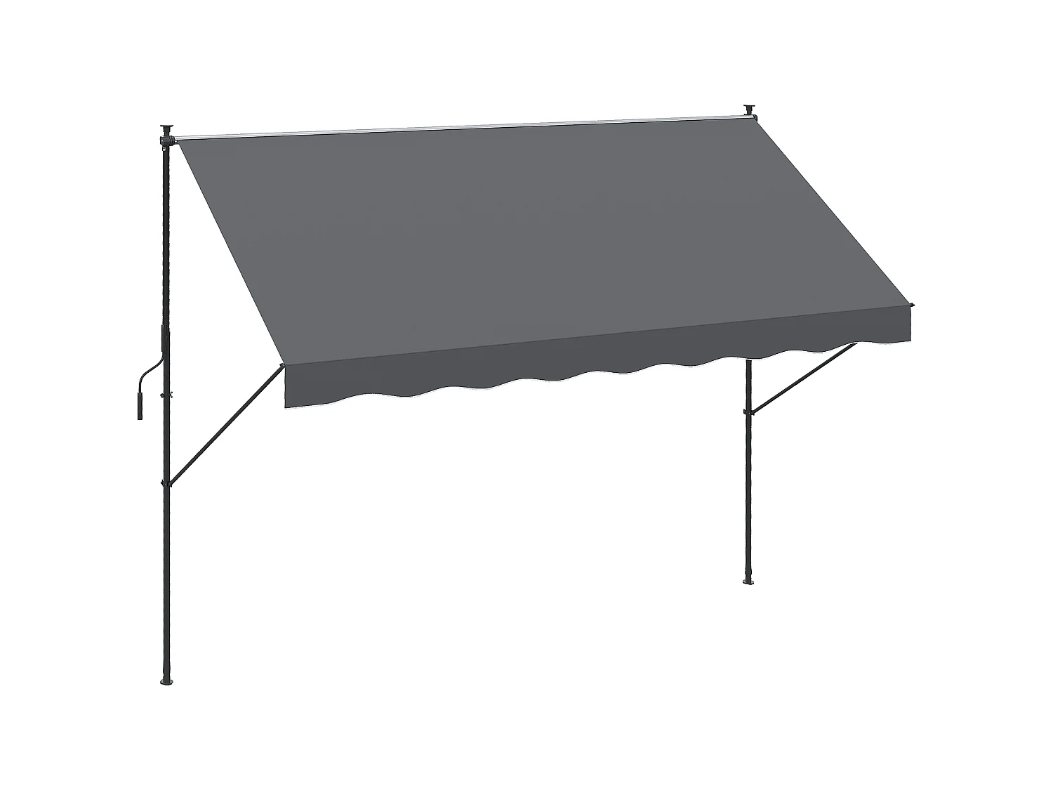 Toldo manual gris 300x170x290 cm Outsunny