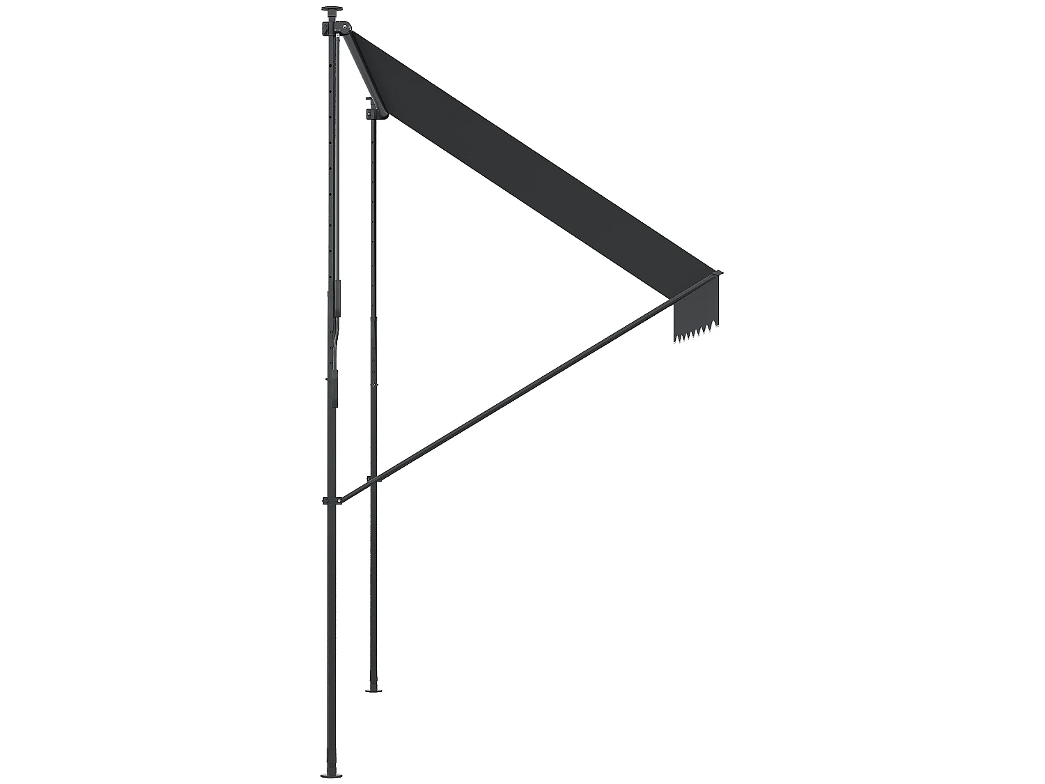 Toldo manual gris 300x170x290 cm Outsunny