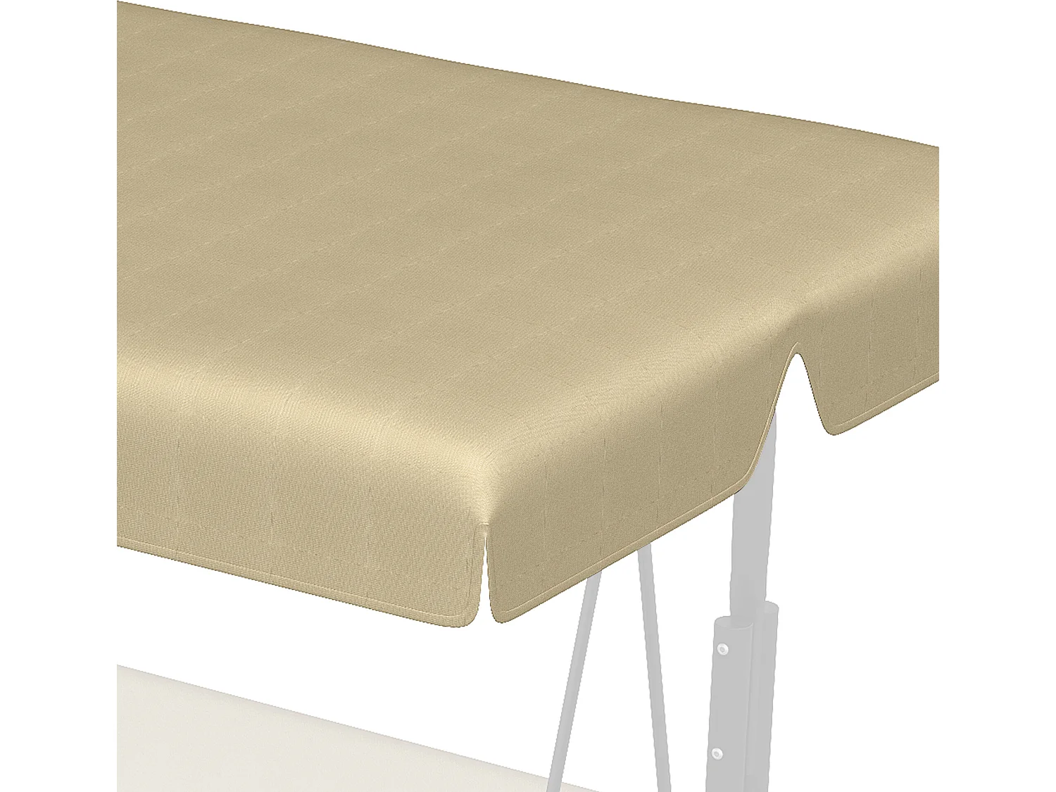 Repuesto de toldo beige 156x117x15 cm Outsunny