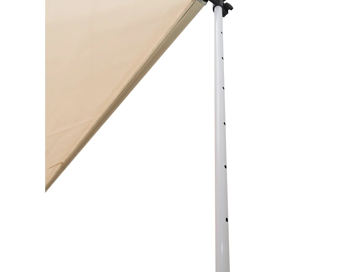 Toldo manual retráctil beige 300x150x280 cm Outsunny