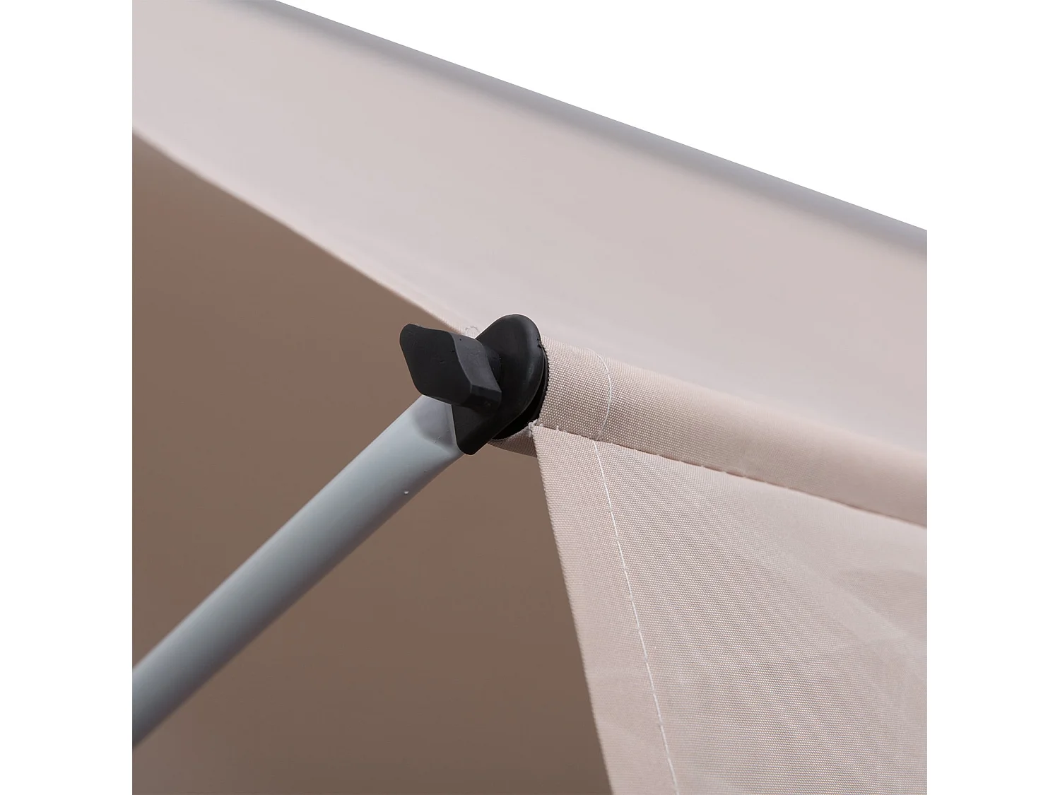 Toldo manual retráctil beige 300x150x280 cm Outsunny