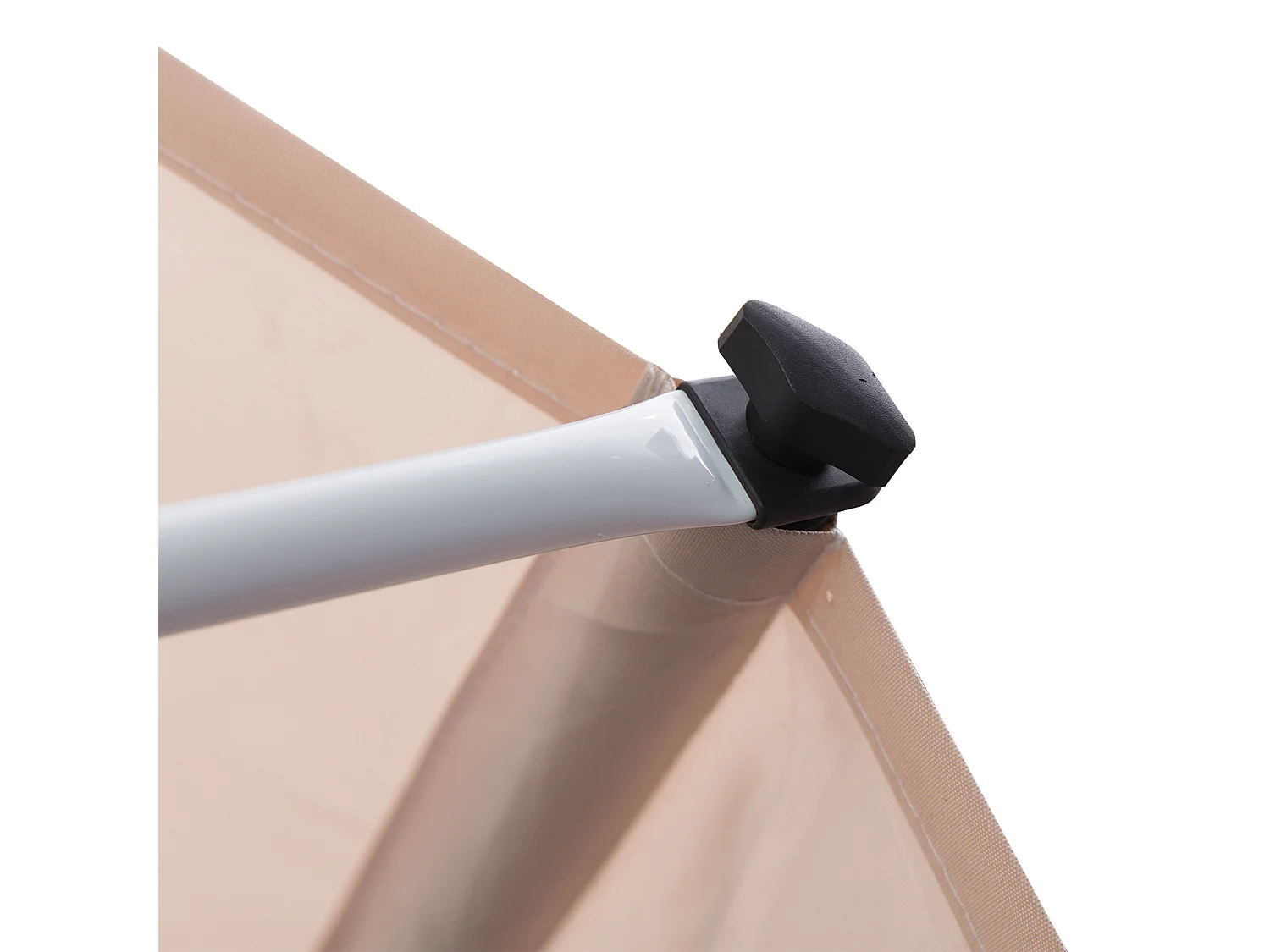 Toldo manual retráctil beige 300x150x280 cm Outsunny