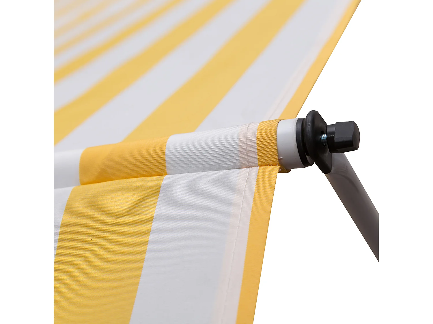Toldo manual retráctil amarillo 300x150x280 cm Outsunny