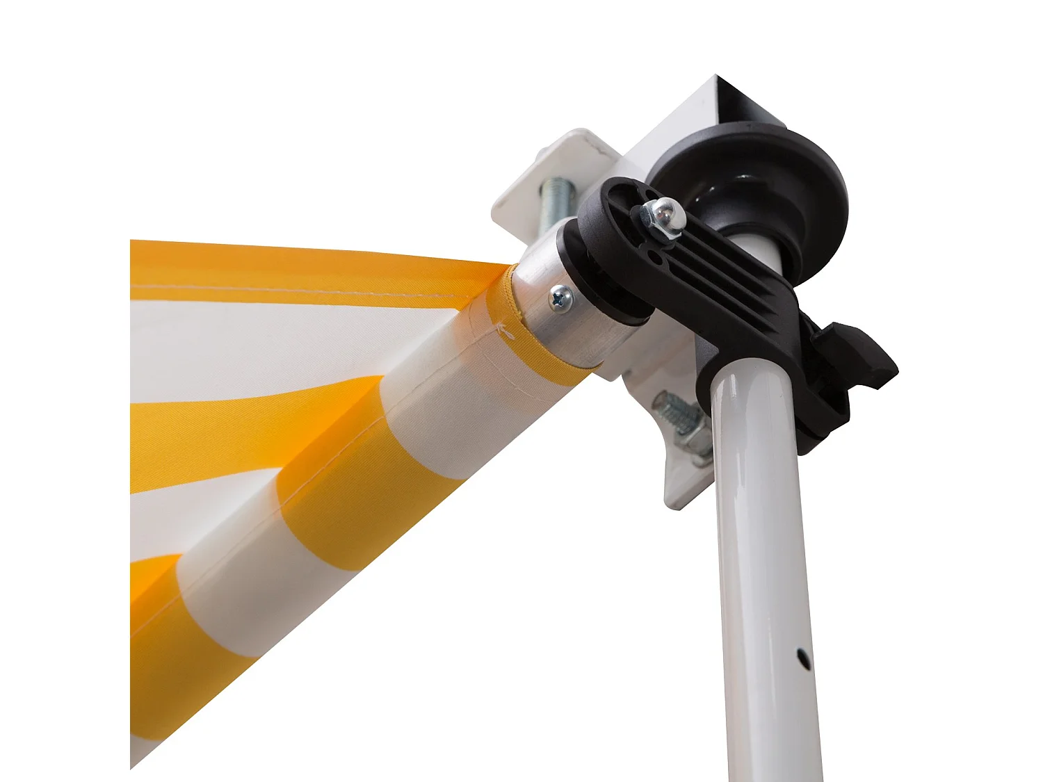 Toldo manual retráctil amarillo 300x150x280 cm Outsunny