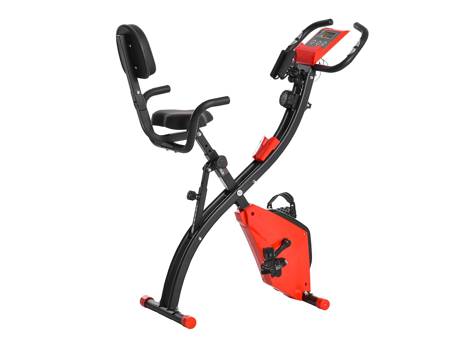 Bicicleta estática rojo 97x51x115 cm HOMCOM