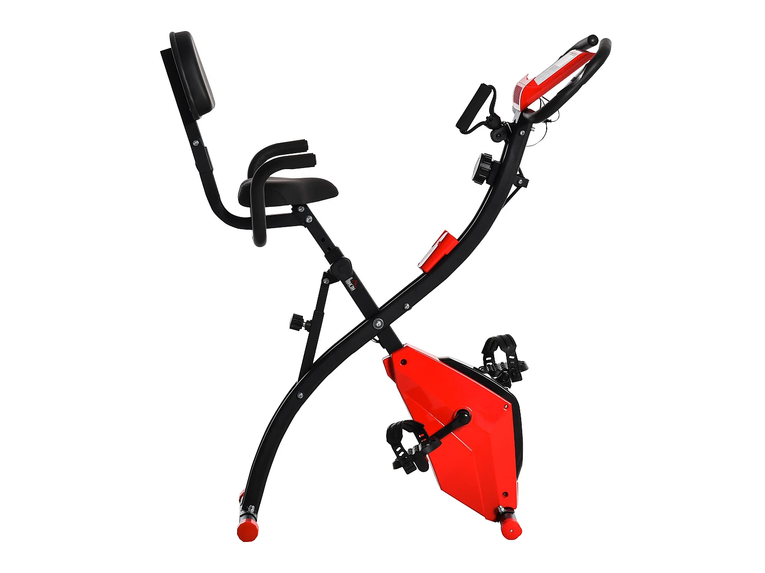 Bicicleta estática rojo 97x51x115 cm HOMCOM