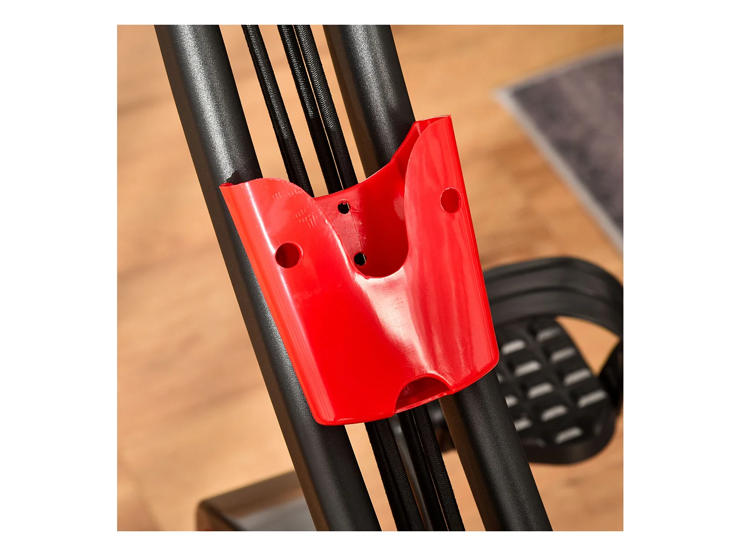 Bicicleta estática rojo 97x51x115 cm HOMCOM