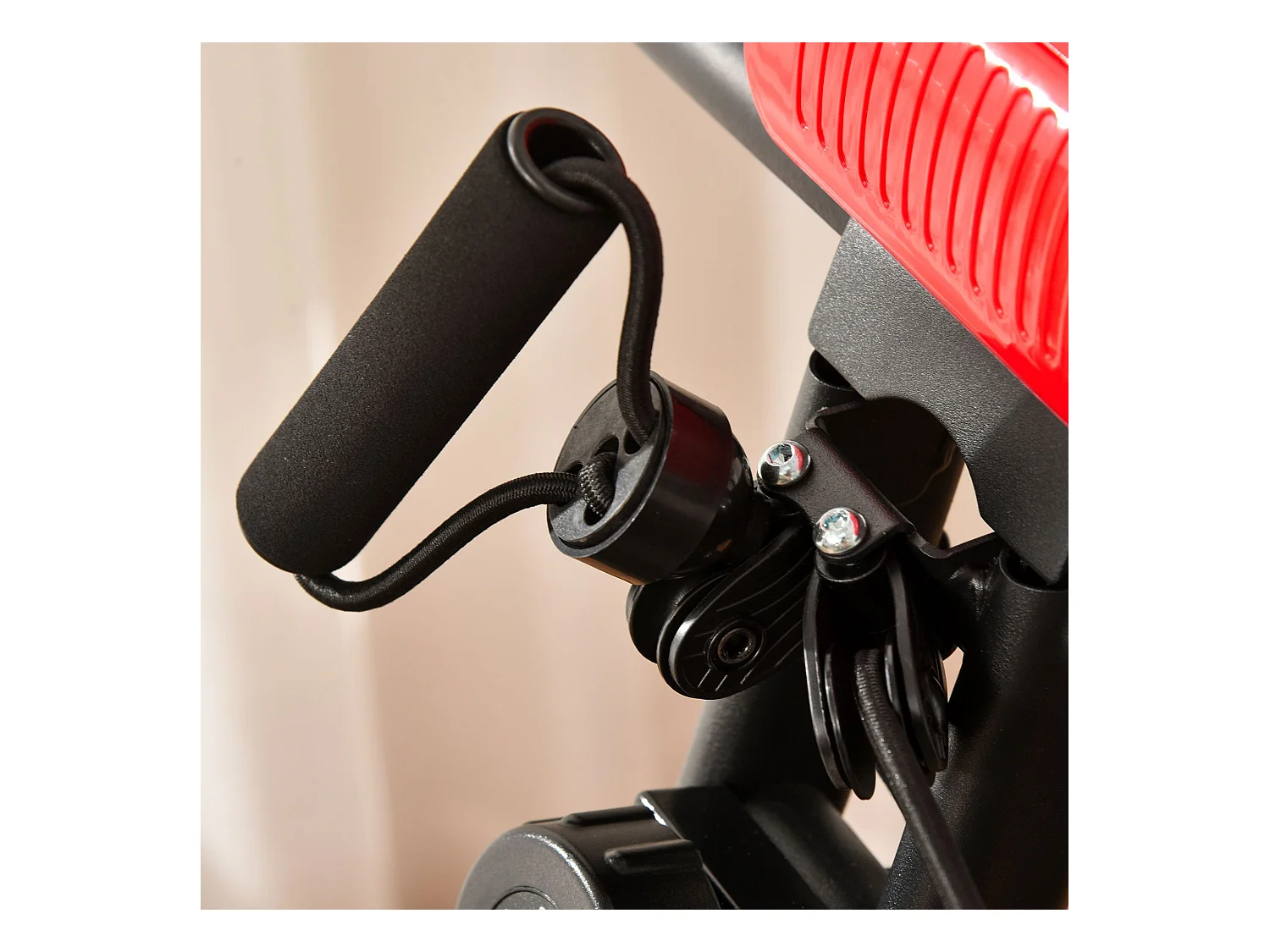 Bicicleta estática rojo 97x51x115 cm HOMCOM