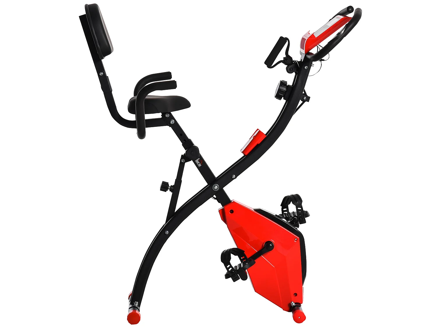 Bicicleta estática rojo 97x51x115 cm HOMCOM