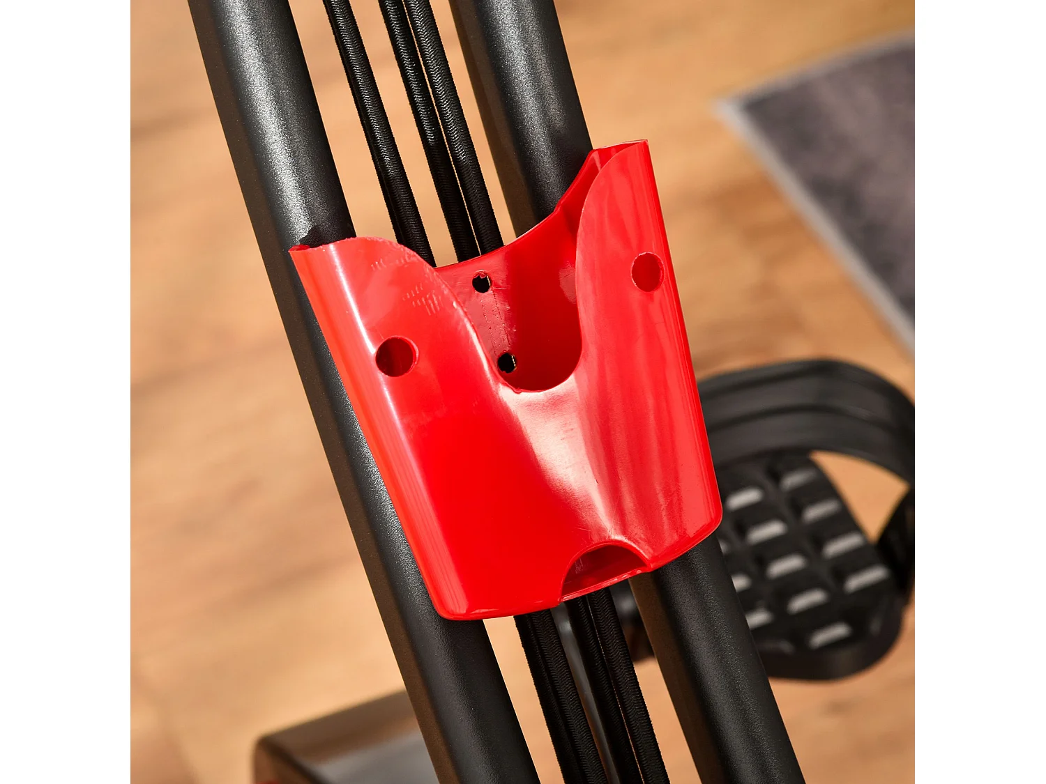 Bicicleta estática rojo 97x51x115 cm HOMCOM