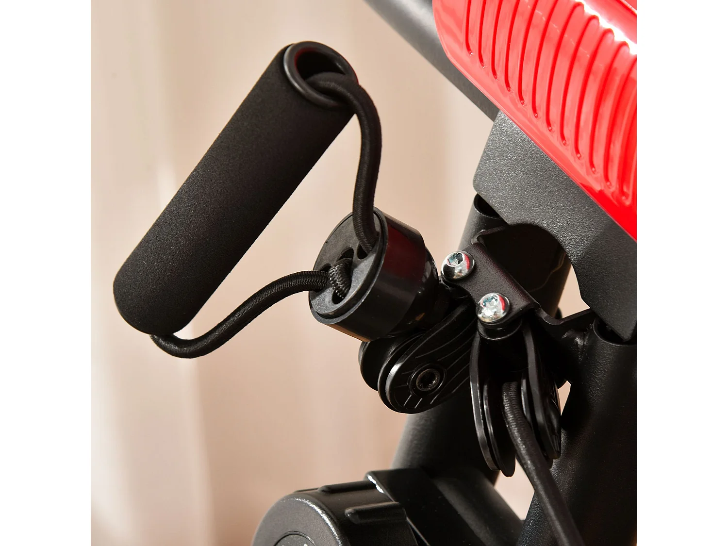 Bicicleta estática rojo 97x51x115 cm HOMCOM