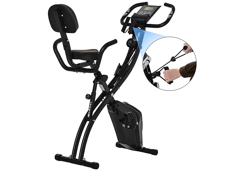 Bicicleta estática negro 97x51x115 cm HOMCOM