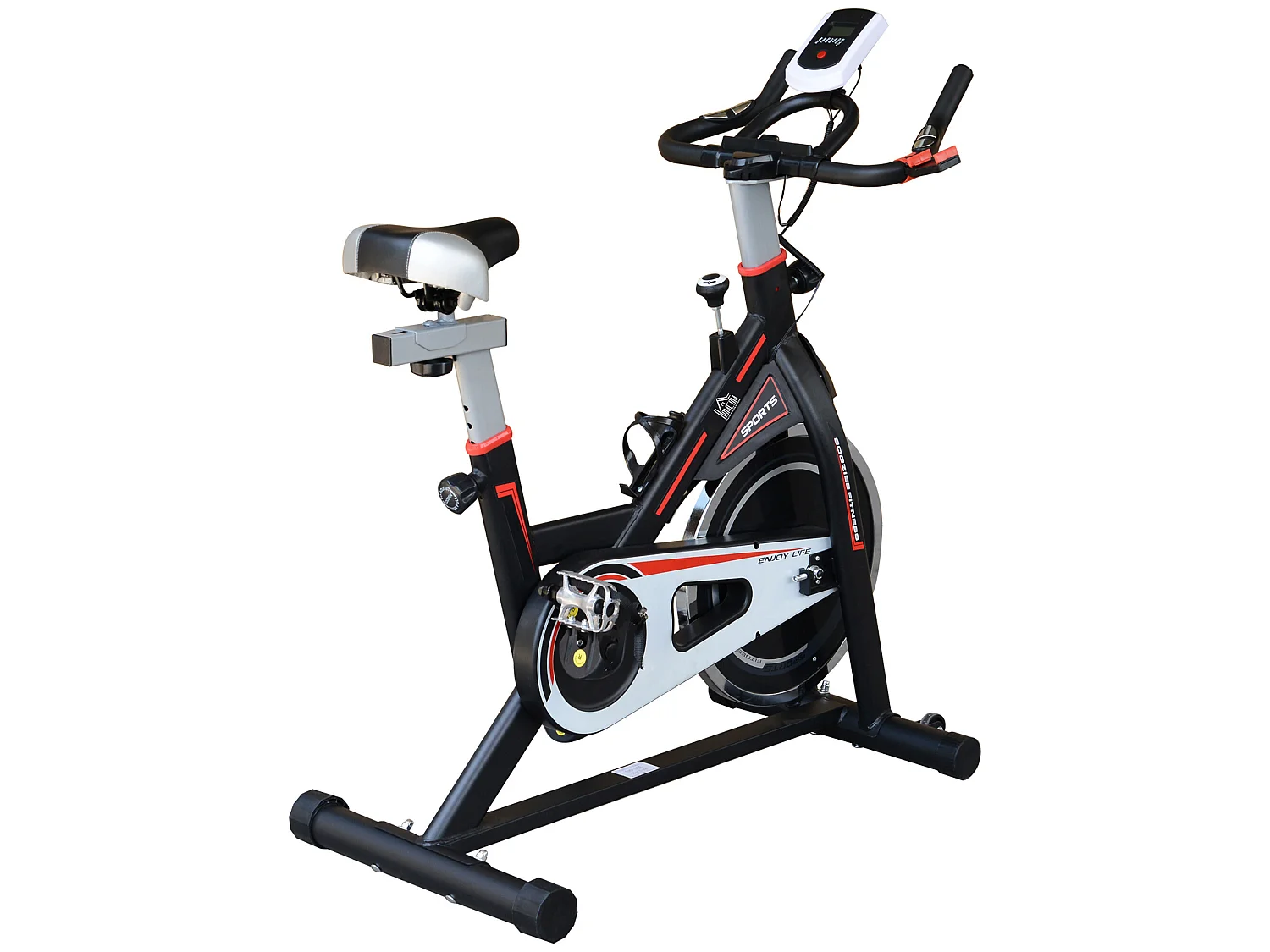 Bicicleta estática negro 103x48x115 cm HOMCOM