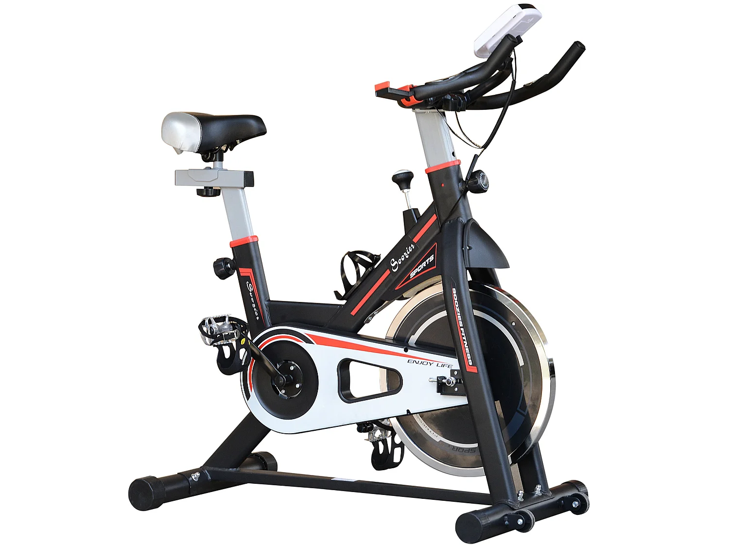 Bicicleta estática negro 103x48x115 cm HOMCOM