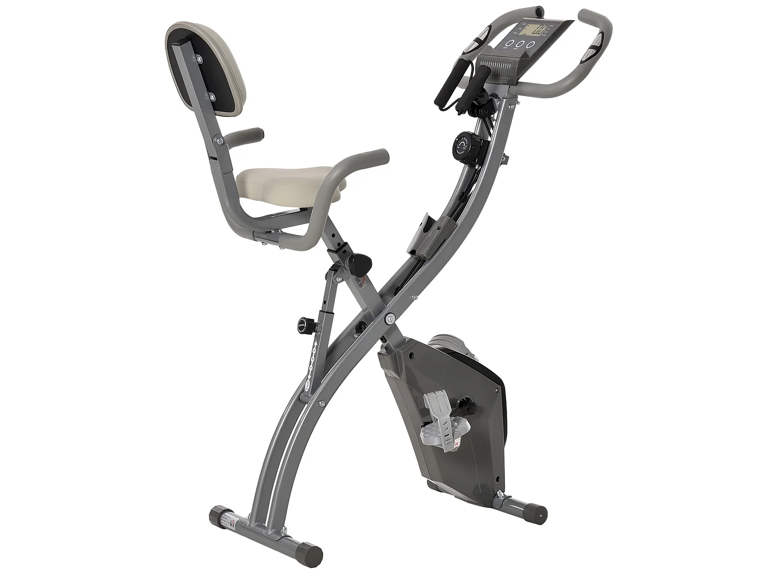 Bicicleta estática gris 97x51x115 cm HOMCOM