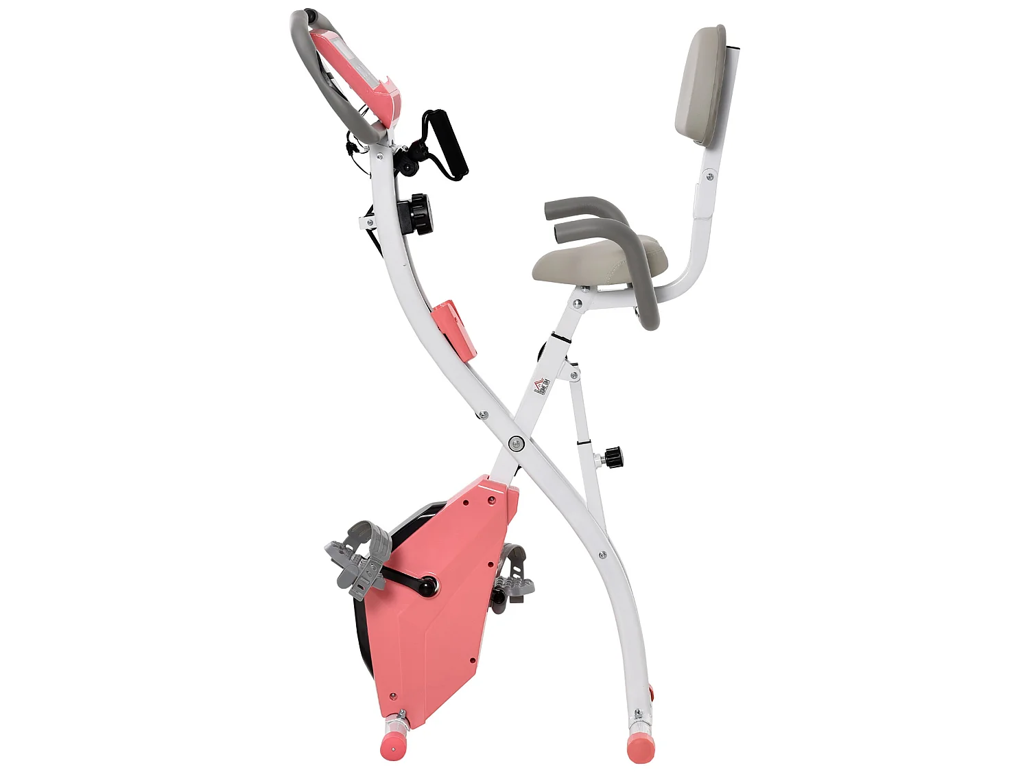 Bicicleta estática rosa 97x51x115 cm HOMCOM