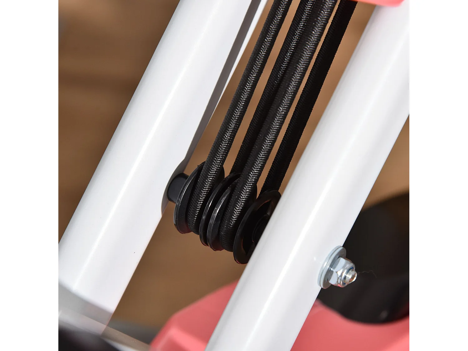 Bicicleta estática rosa 97x51x115 cm HOMCOM