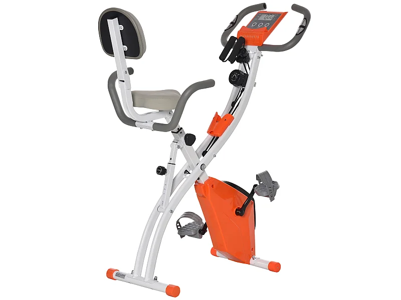 Bicicleta estática naranja 97x51x115 cm HOMCOM