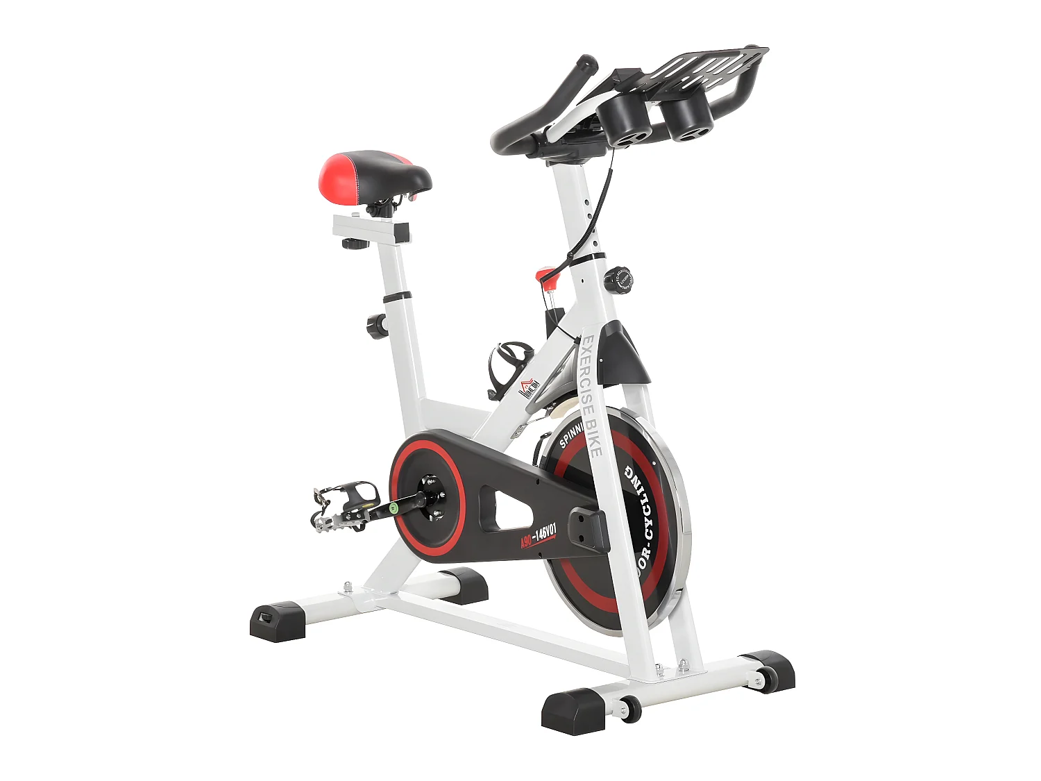 Bicicleta estática multicolor 103x53x114 cm HOMCOM