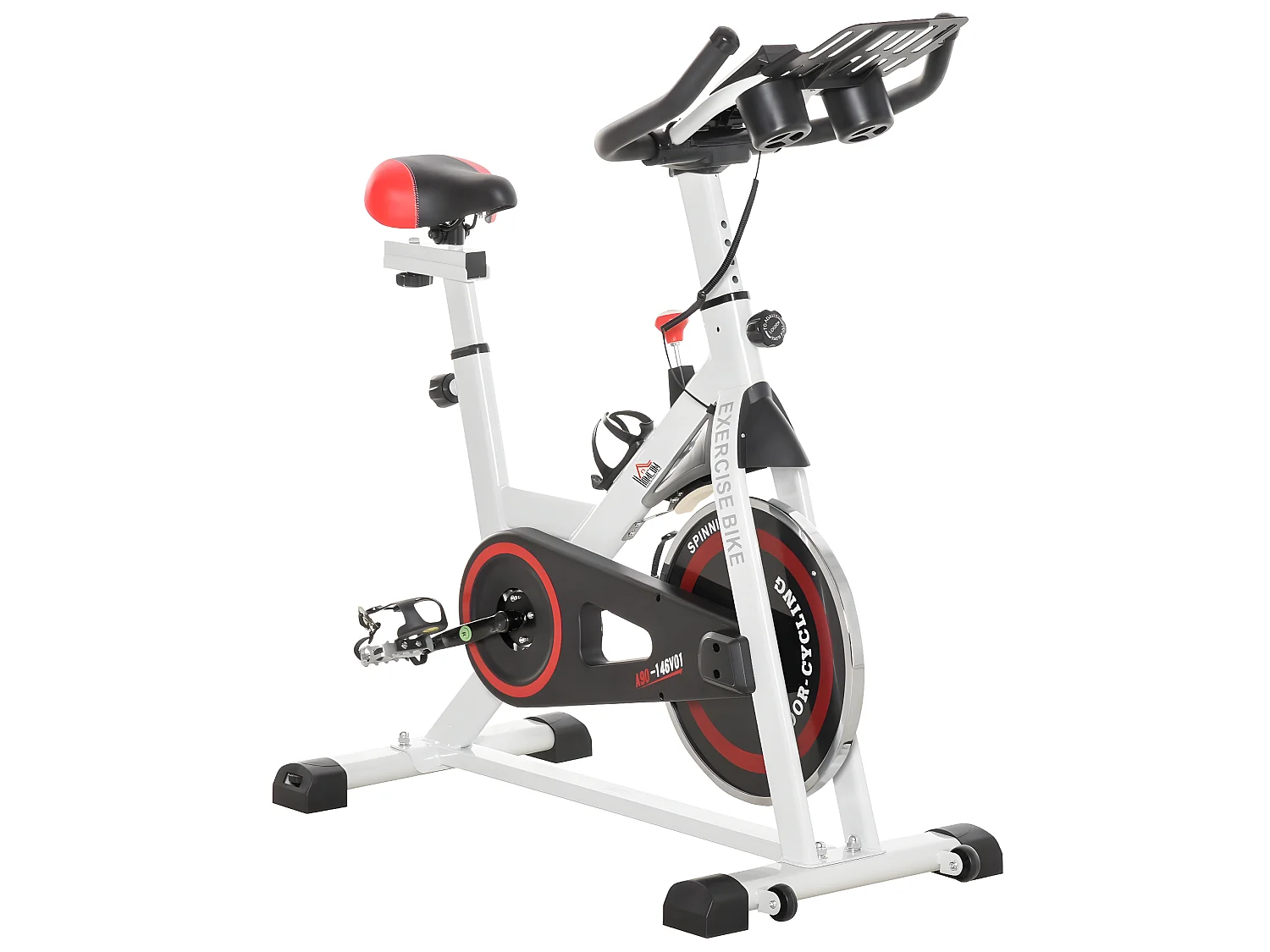 Bicicleta estática multicolor 103x53x114 cm HOMCOM