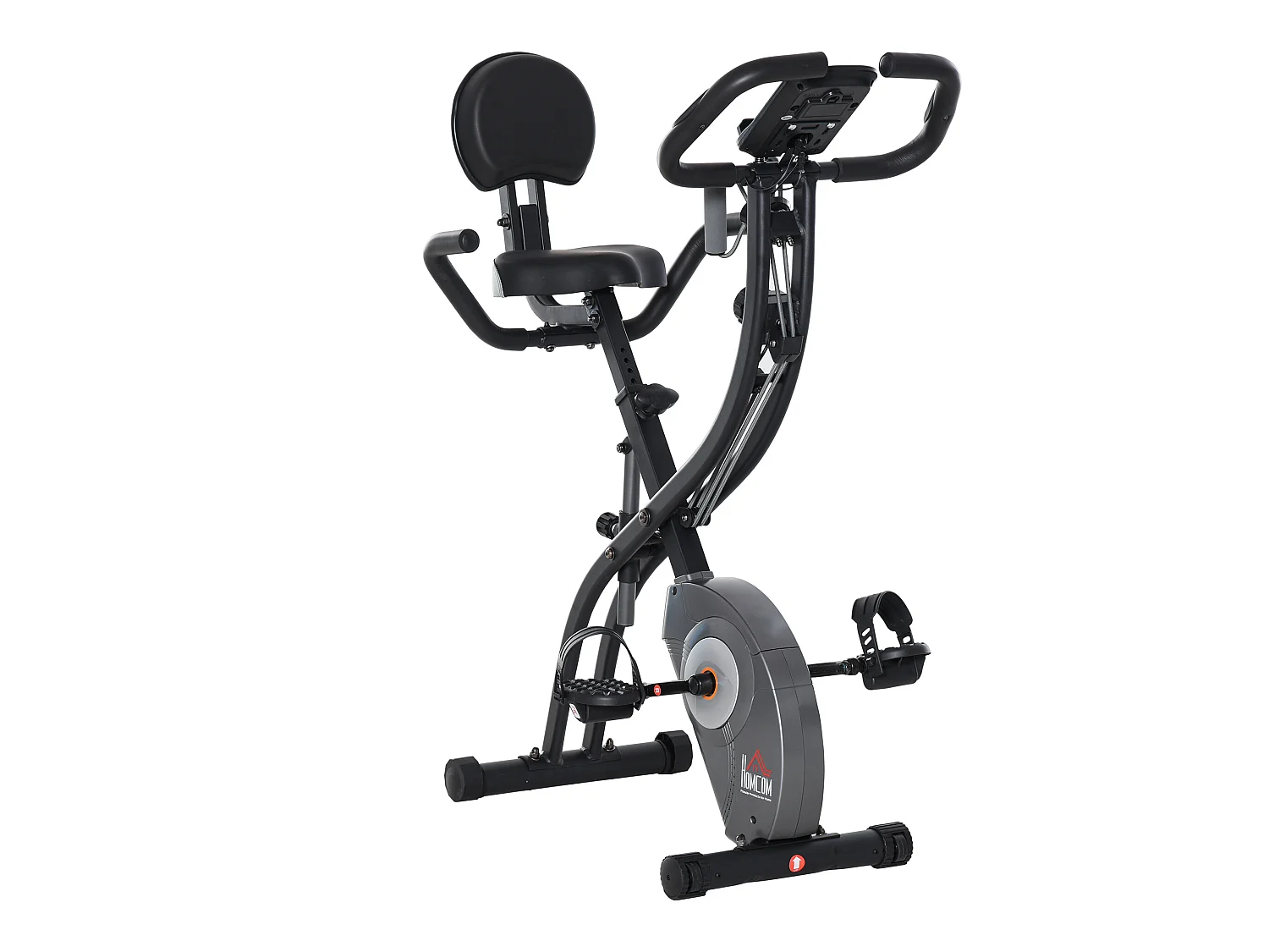 Bicicleta estática negro 107x53x107 cm HOMCOM