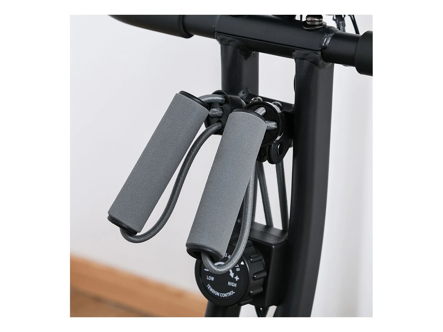 Bicicleta estática negro 107x53x107 cm HOMCOM