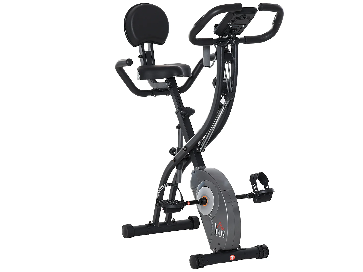 Bicicleta estática negro 107x53x107 cm HOMCOM