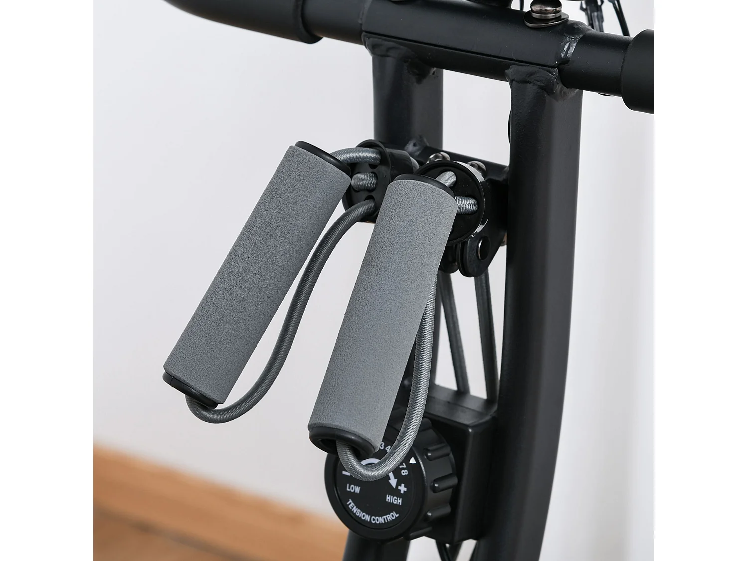 Bicicleta estática negro 107x53x107 cm HOMCOM