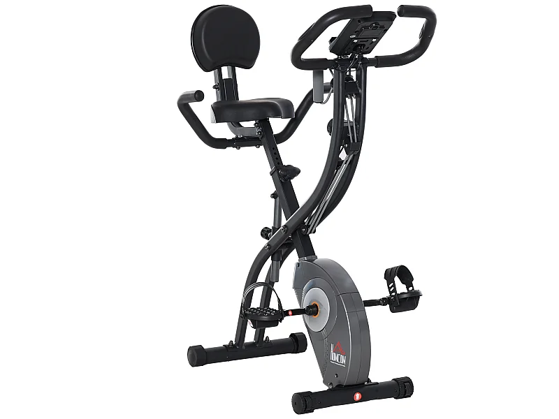 Bicicleta estática negro 107x53x107 cm HOMCOM