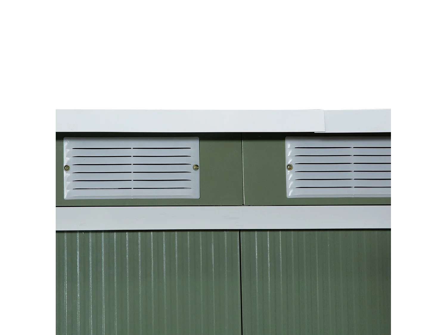 Caseta de jardín verde 280x130x172 cm Outsunny