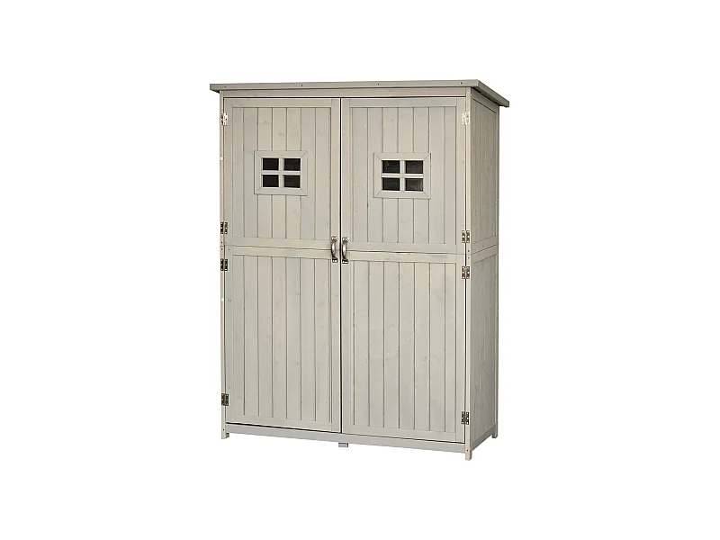 Cobertizo de madera gris 127.5x50x164 cm Outsunny
